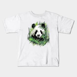 Giant Panda Animal World Wildlife Beauty Discovery Kids T-Shirt